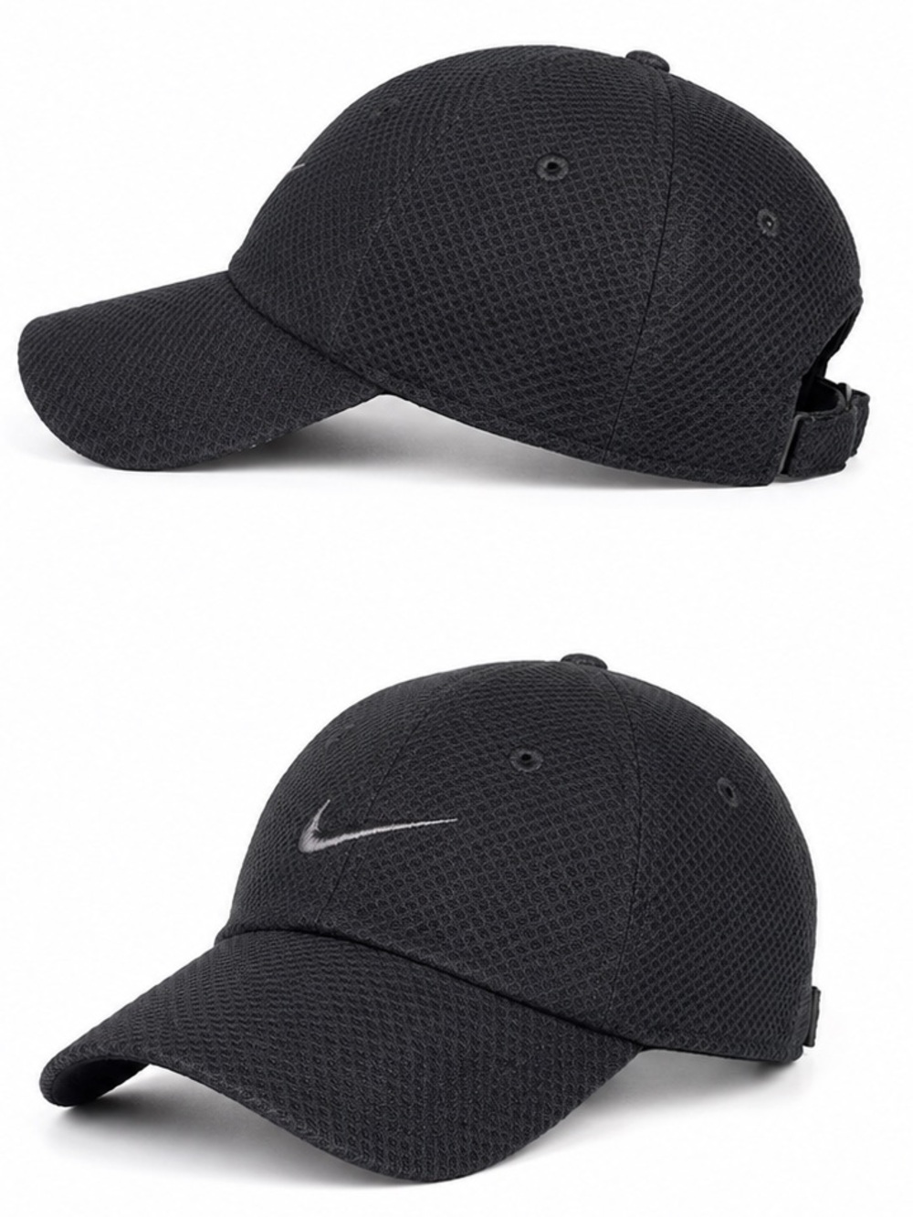 Nike Black Heritage86 Dri-FIT Cap with White Swoosh Label - Picture 3 of 3